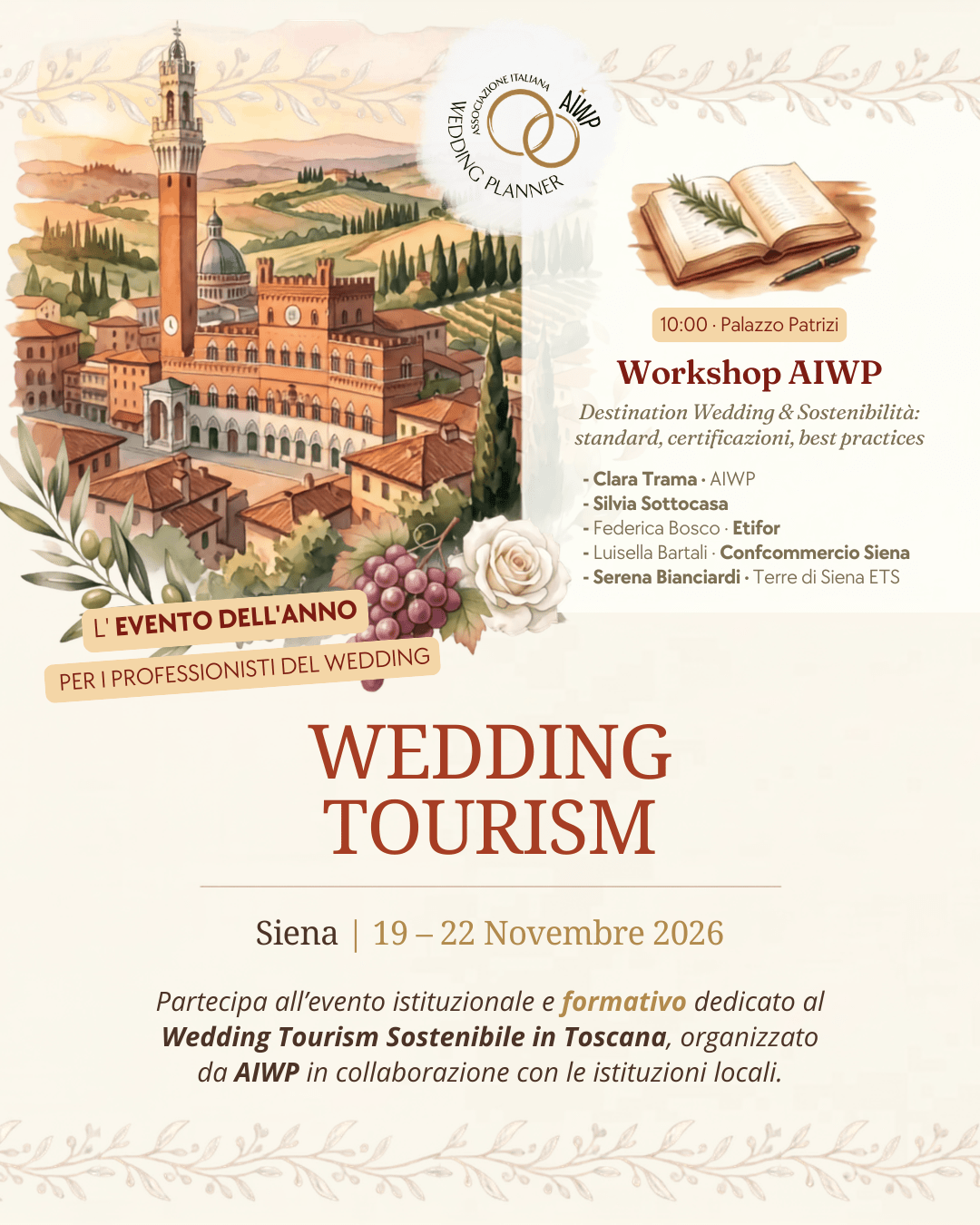 Wedding Tourism - Siena 19-22 Novembre 2026